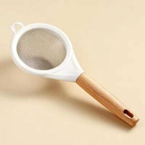 beige-Strainer-With-Wooden-Handle