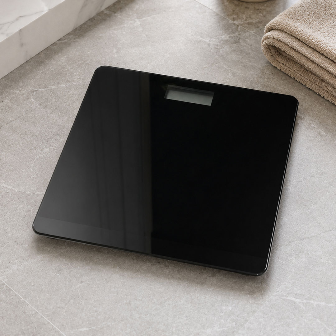 glass bathroom scale