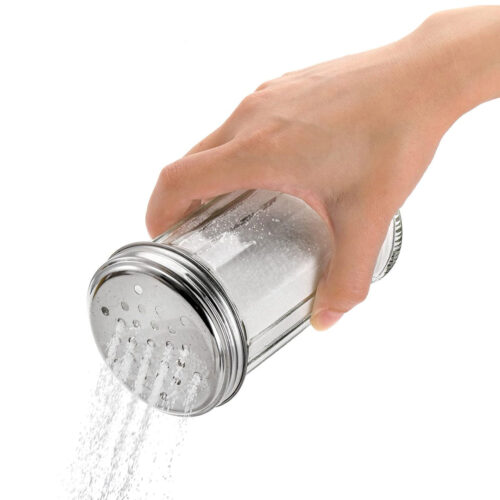 Large Glass Salt Shaker