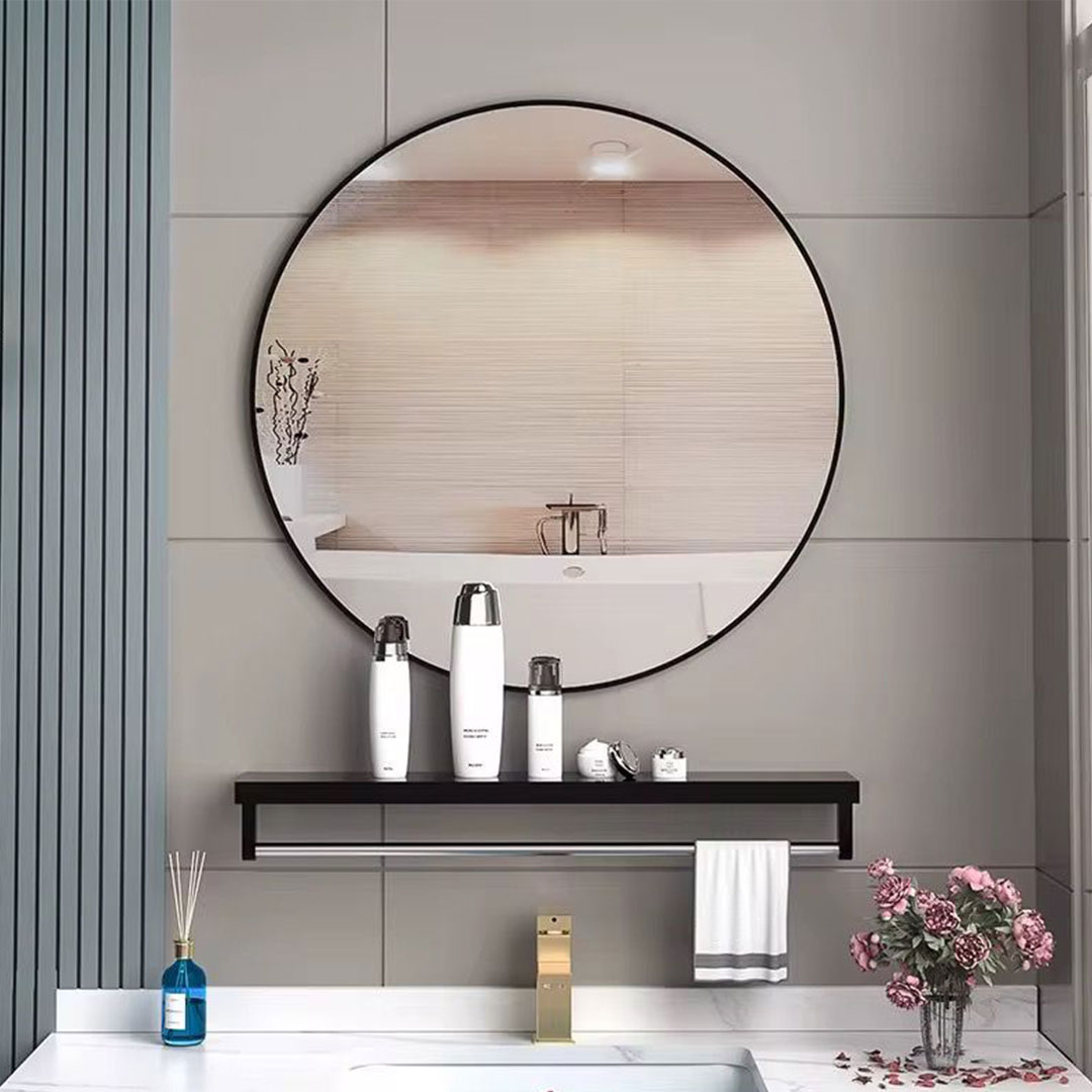 round bathroom mirror