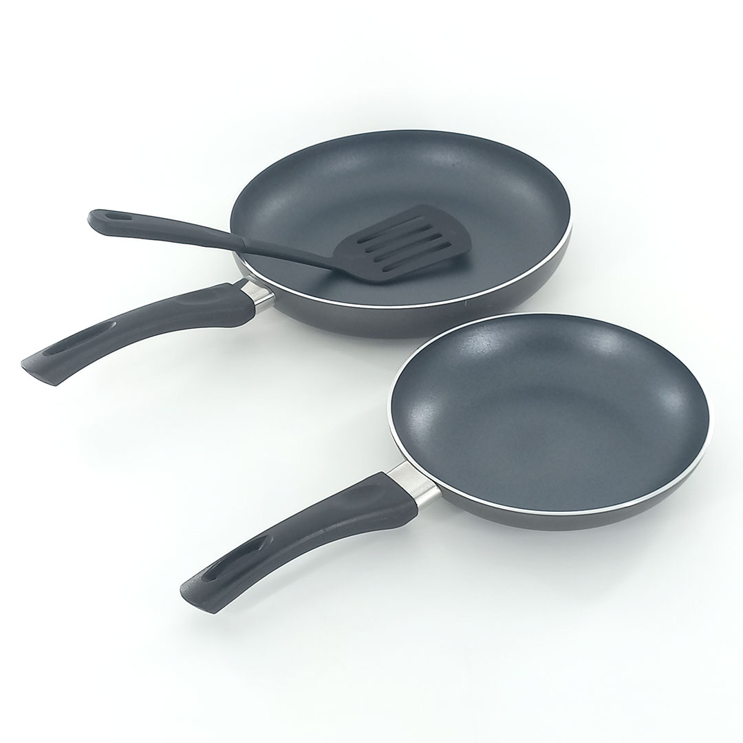 2pc 26 & 20cm Frying Pan Set with Spatula - Delici AFP2620