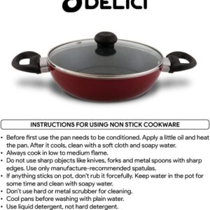 Kadai Pan With Lid 20cm - AKP20ME Delici