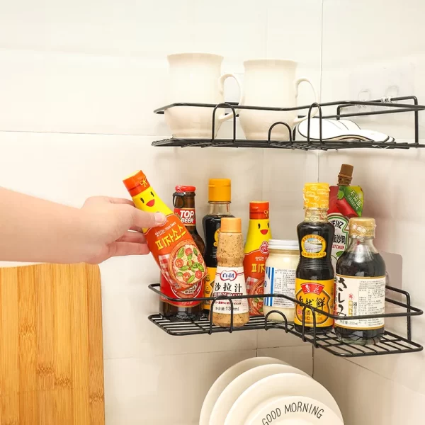 bathroom corner shelf