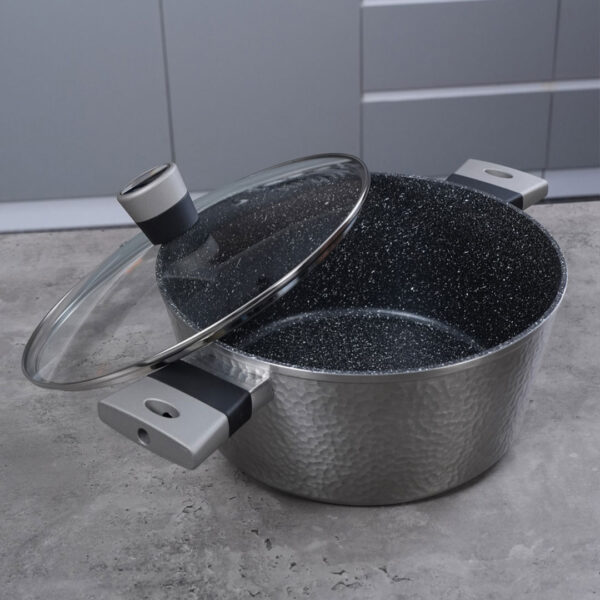 Marble Nonstick Cooking Pot or Casseroles With Lid - Homeway
