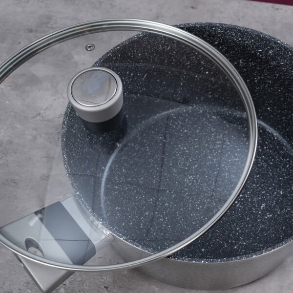 Marble Nonstick Cooking Pot or Casseroles With Lid - Homeway