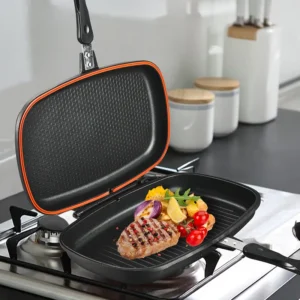 Household-Korean-Double-sided-Smokeless-Non-Stick-Baking-Pan-Steak-Frying-Pan-Barbecue-Frying-Pan-Dookware.jpg_ (2) 36cm Dessini Double Sided Grill Pan