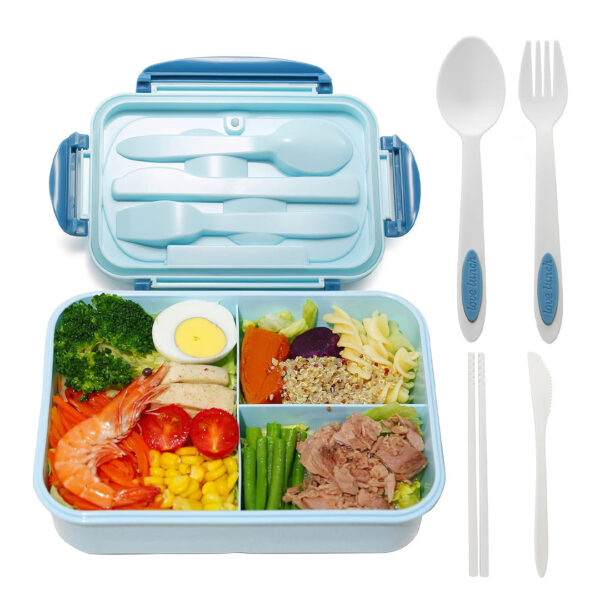 3 Grid Leak Proof Bento Lunch Box 1200ml - Image 2