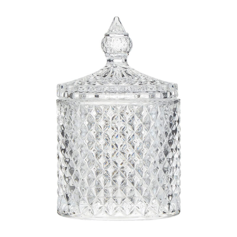 candy-jar-17cm crystal glass candy jar