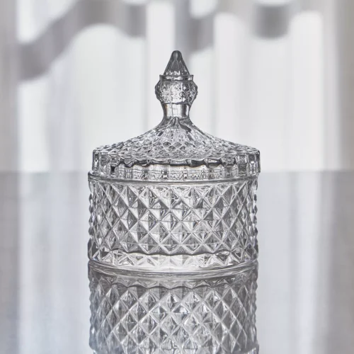 decorative crystal candy jar