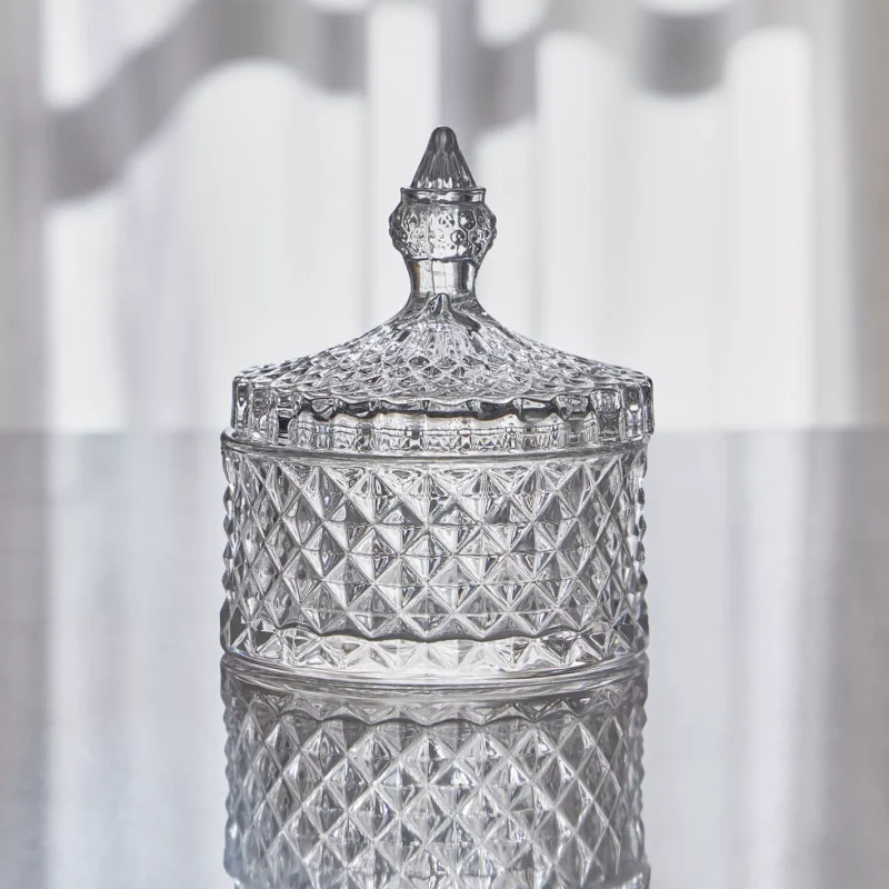 decorative crystal candy jar