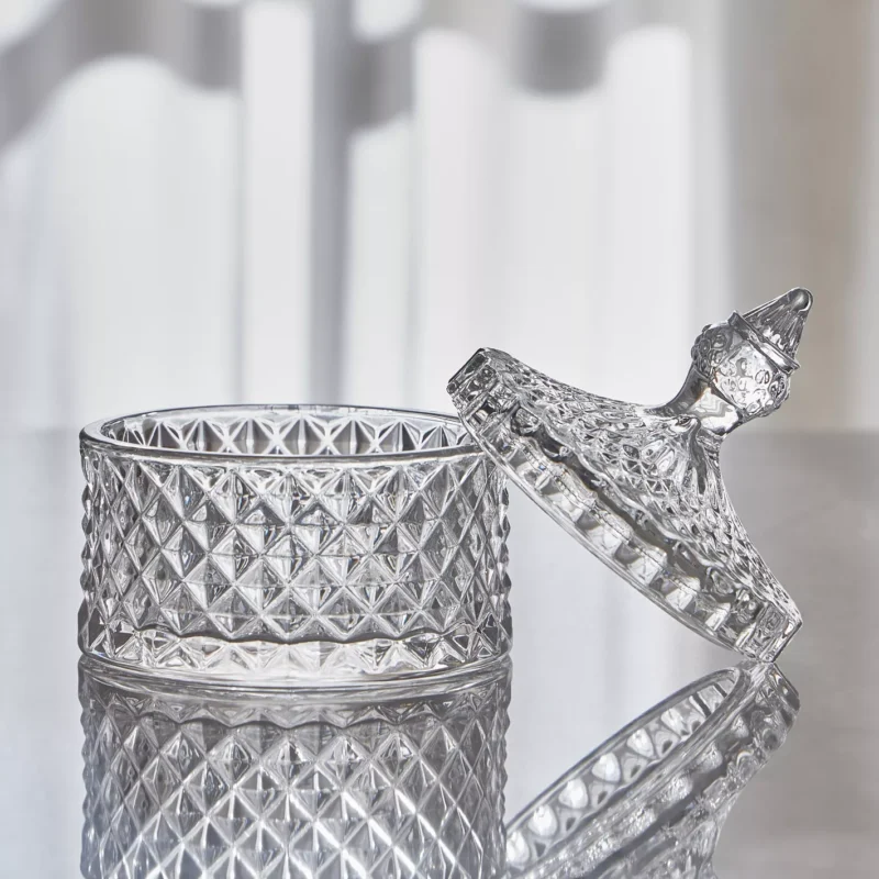 decorative crystal candy jar