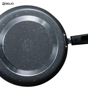 delici-atp28ge-dark-spatter-coating-aluminium-non-stick-tawa-pan (4) Granite Nonstick Tawa Pan 28cm Grey - ATP28GE Delici