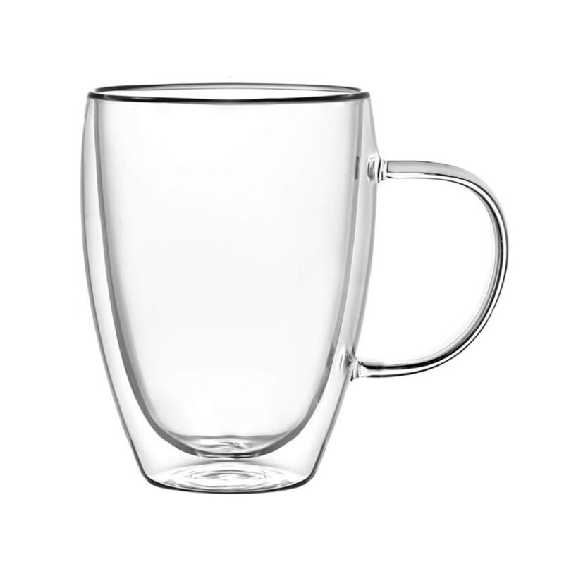 double walled borosilicate mug