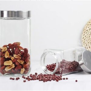 glass jar with stainless steel lid