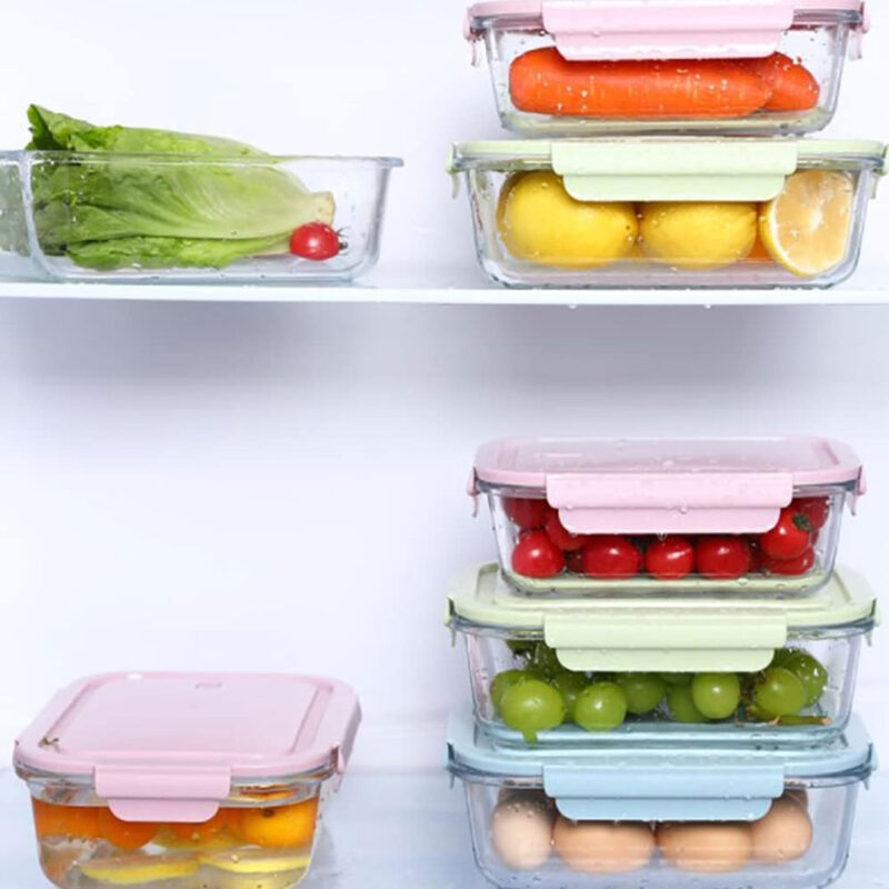 Glass Meal Prep Containers/Lunch Boxes 3pc Set