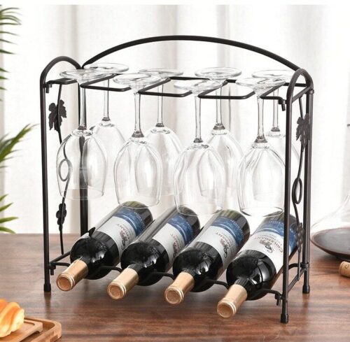 steel wine rack