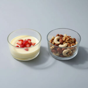 2-Piece Clear Round Chutney/Sauce Bowl Set