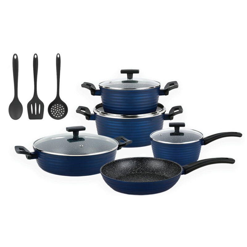Cullinury-Kraft-Cookware-Set-1 Culinary Kraft 12-Piece Marble Cookware Set