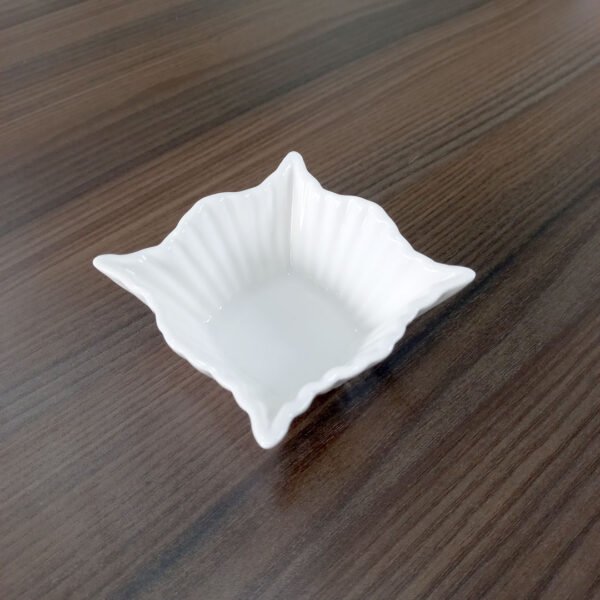 6pc Porcelain Bowl Set - Fluted Edges