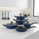 Culinary Kraft 12-Piece Marble Cookware Set