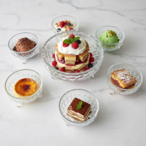 7pc Glass Dessert Bowl Set