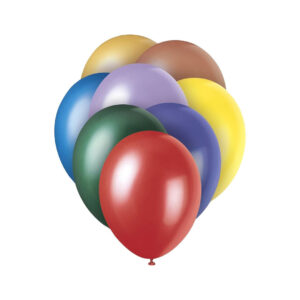9" Shiny Round Balloons - 100 Pcs per Pack