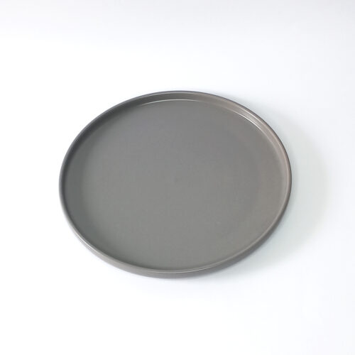Ceramic Dinner Plate 27cm - Battleship Gray