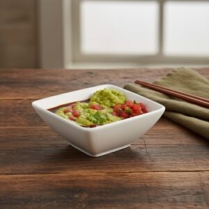 9cm Porcelain Square Dip Bowl
