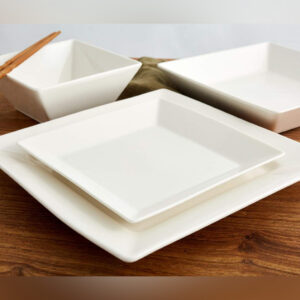 Porcelain Deep Square Plate