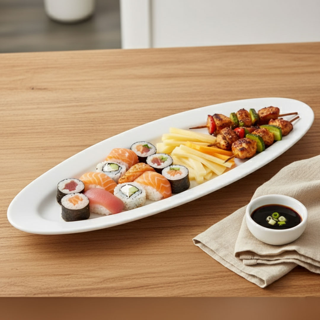 Porcelain Narrow Oval Platter