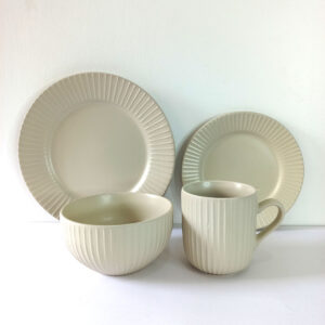 16pc Ceramic Dinner Set - Soft Beige