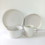 16pc Ceramic Dinner Set - Matte White