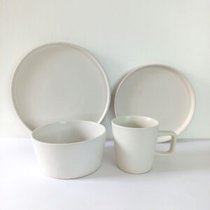 16pc Ceramic Dinner Set - Matte White