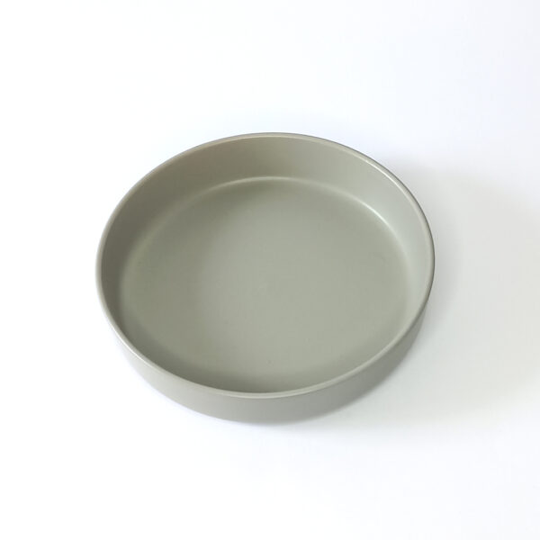 Ceramic Deep Plate 22cm – Ash Gray