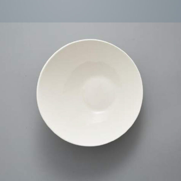 Porcelain Slanted Round Bowl