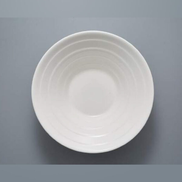 Porcelain Ribbed Bowl