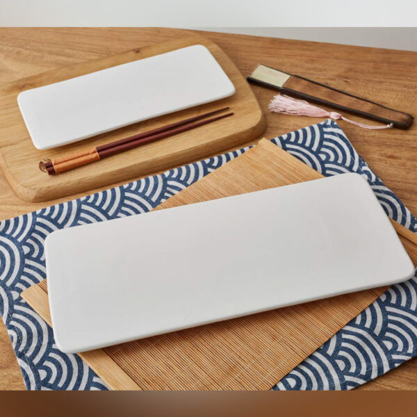 Porcelain Rectangular Sushi Plate