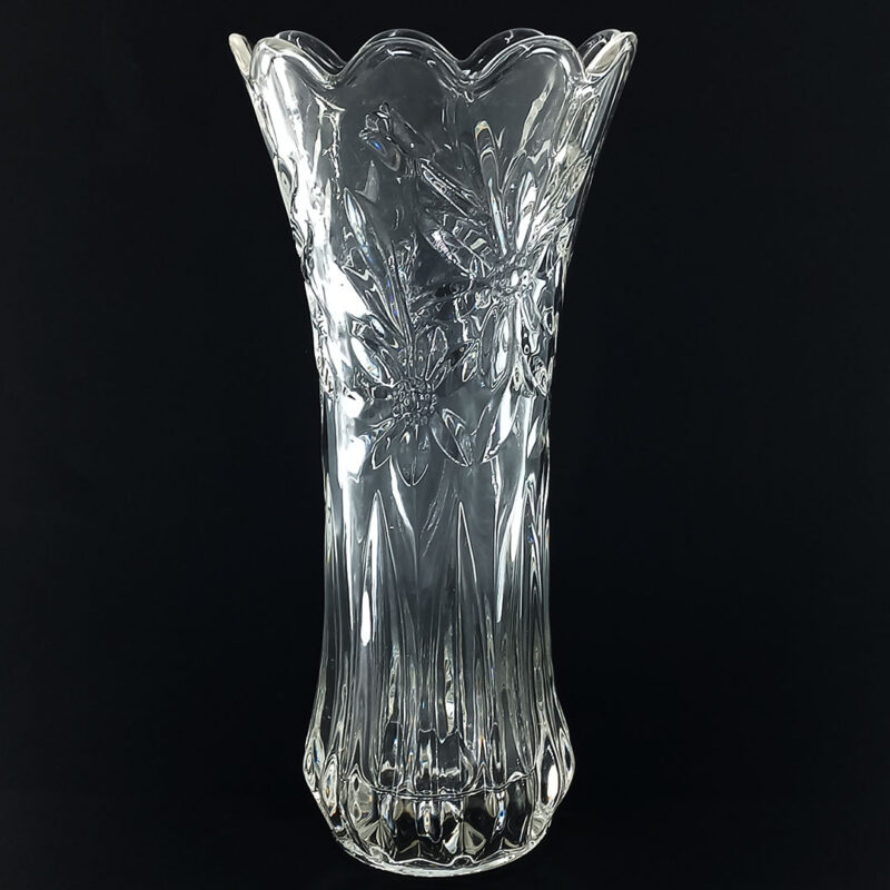 tall glass vase