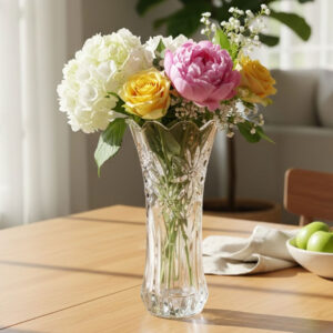 tall glass vase