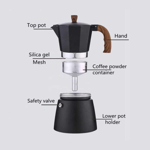 Classic Moka Coffee Pot - 300ml