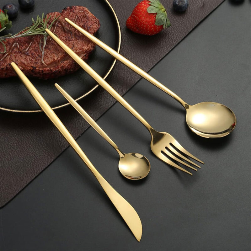 4pc steel cutlery set