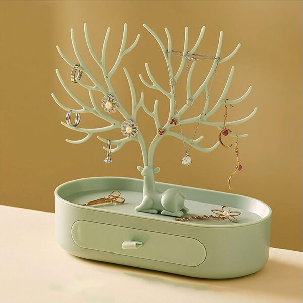 Jewellery Stand with Tray and Drawer - Image 3