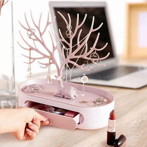 Jewellery Stand with Tray and Drawer