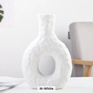 Round Textured Ceramic Vase