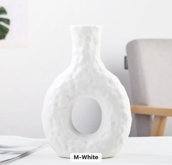 Round Textured Ceramic Vase