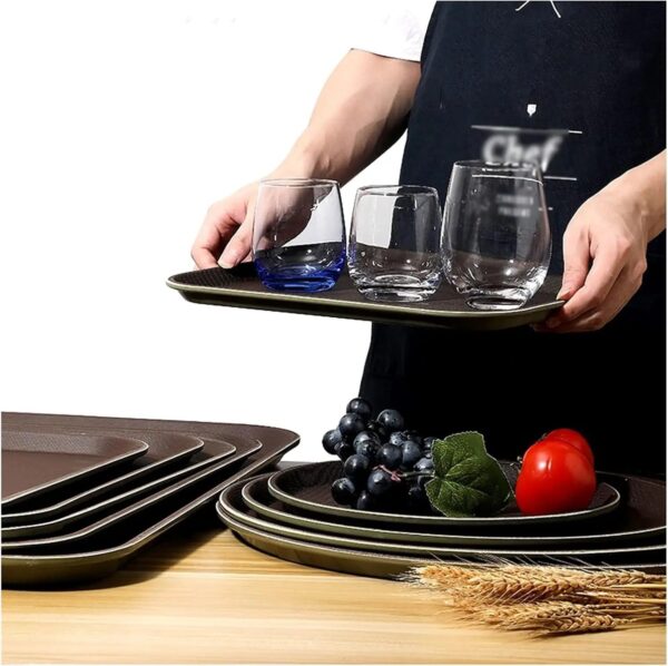 Rectangular Non-Slip Serving Tray