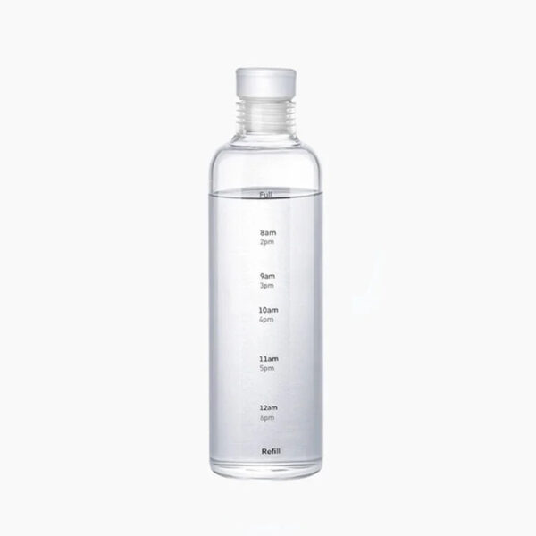 500ml Water Bottle with Time Scale