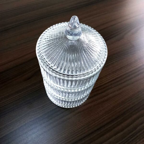 3pc Glass Candy Jar Set