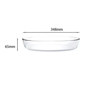 Oval-Glass-Baking-Dish-3 Oval Glass Baking Dish 3 Litre, H:65mm TYKP-3L