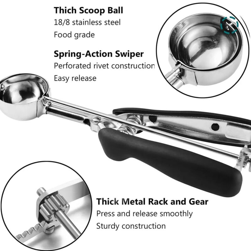 steel ice cream scoop